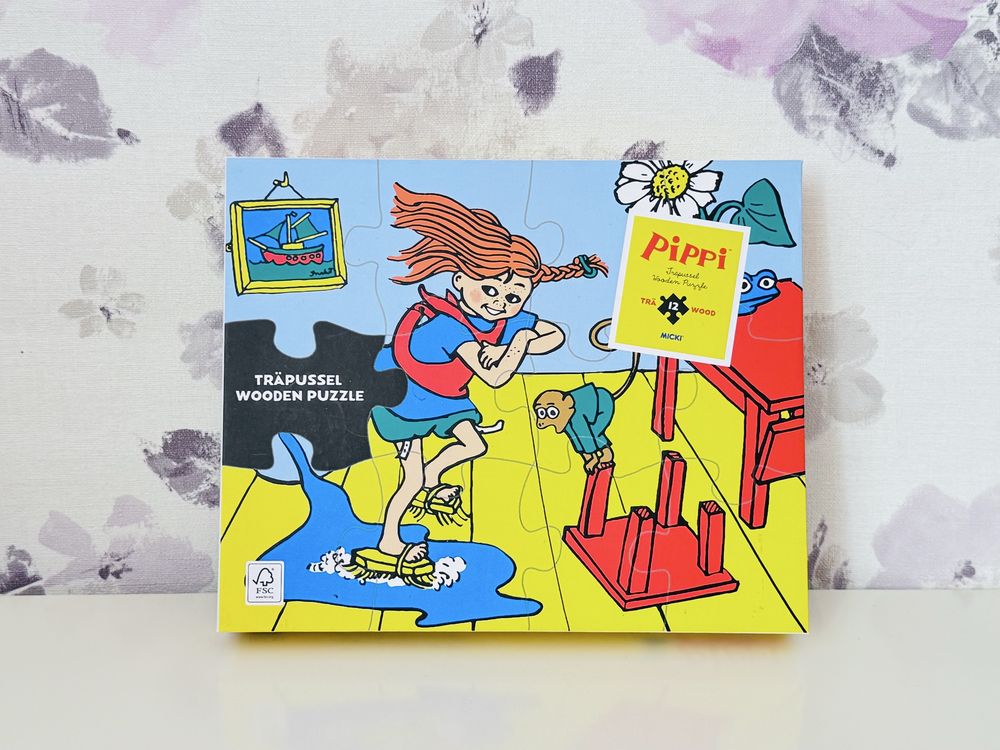 Drewniane Puzzle Pippi Langstrumpf, Pippi Pończoszanka
