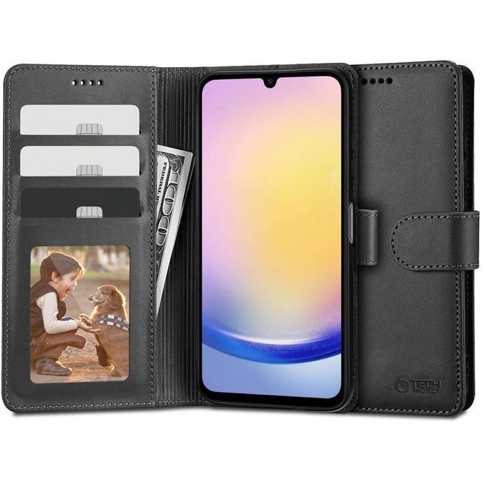Tech-Protect Wallet Galaxy A25 5G Black