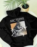 Orange Горы Arcteryx — Худи черное Артерикс — XS S M L XL — BIG Лого
