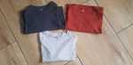 3 bluzki dla chłopców h&m 98-104