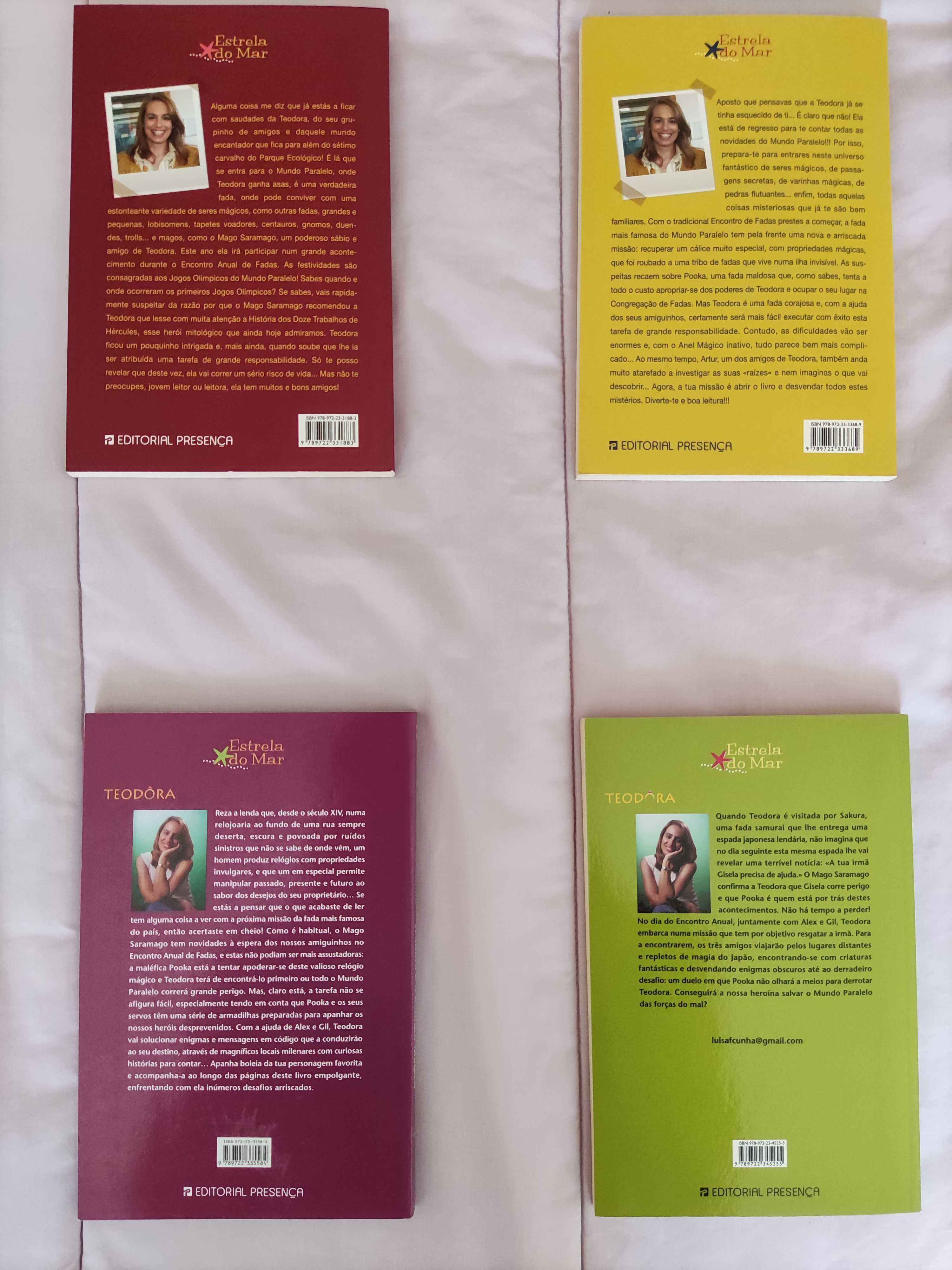 Livros da série Teodora de Luísa Fortes da Cunha