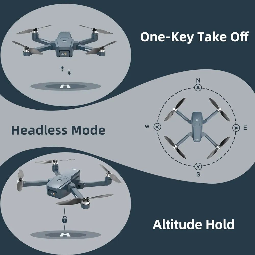 X15 2024 Bezszczotkowy dron z podwójną kamerą, prędkość maks. 40 km/h,