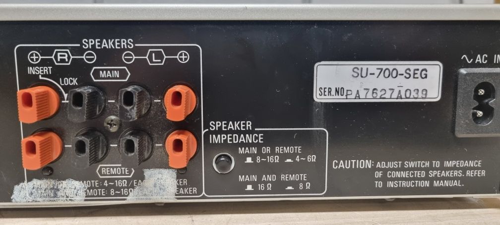 Wzmacniacz HI-FI stereo TECHNICS  SU-700 CLASA  AA. Japan