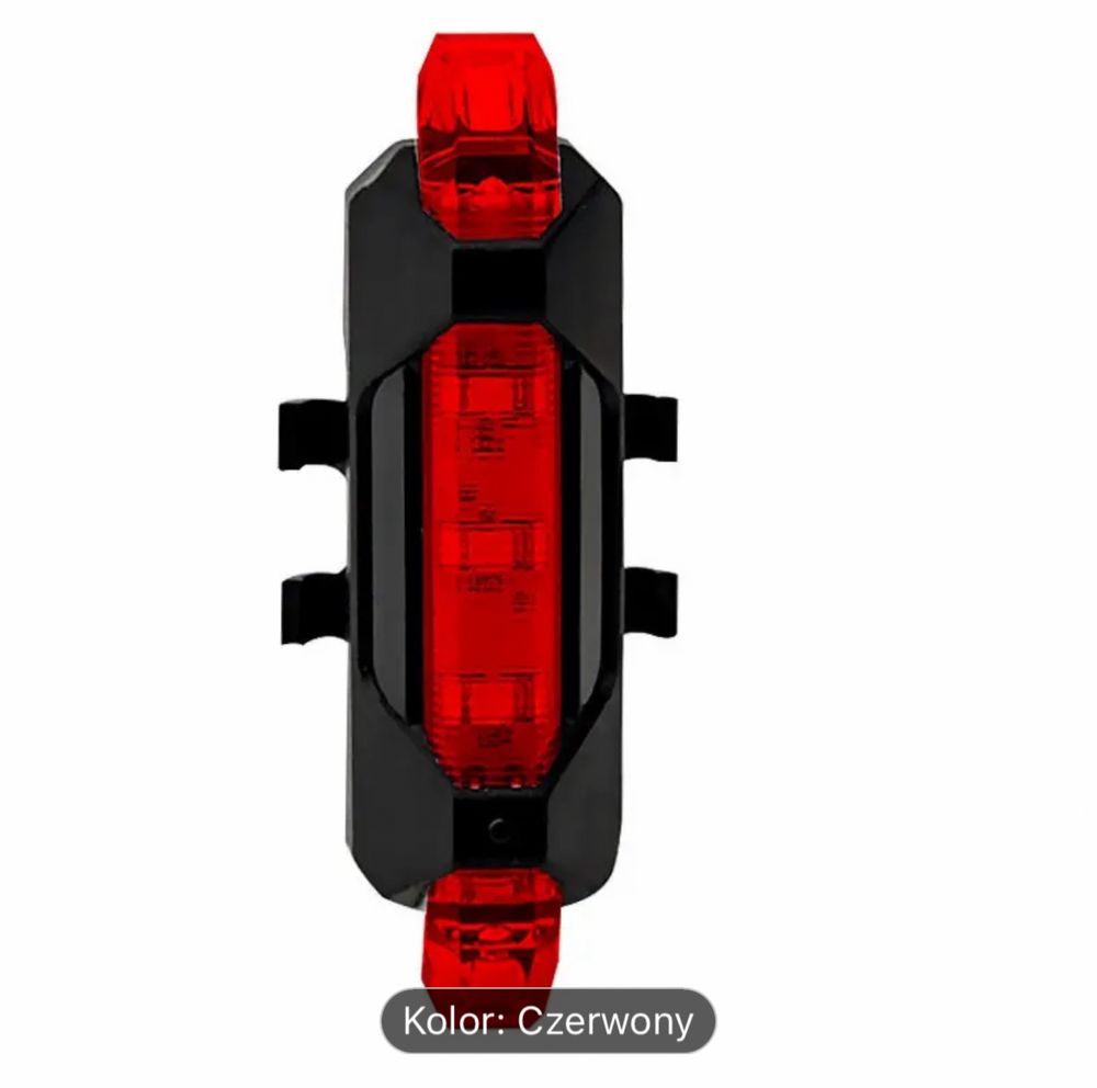 Lampka rowerowa czerwona LED