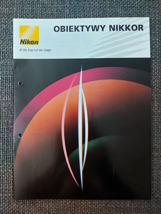 Nikon obiektywy Nikkor zestaw 6 folderów