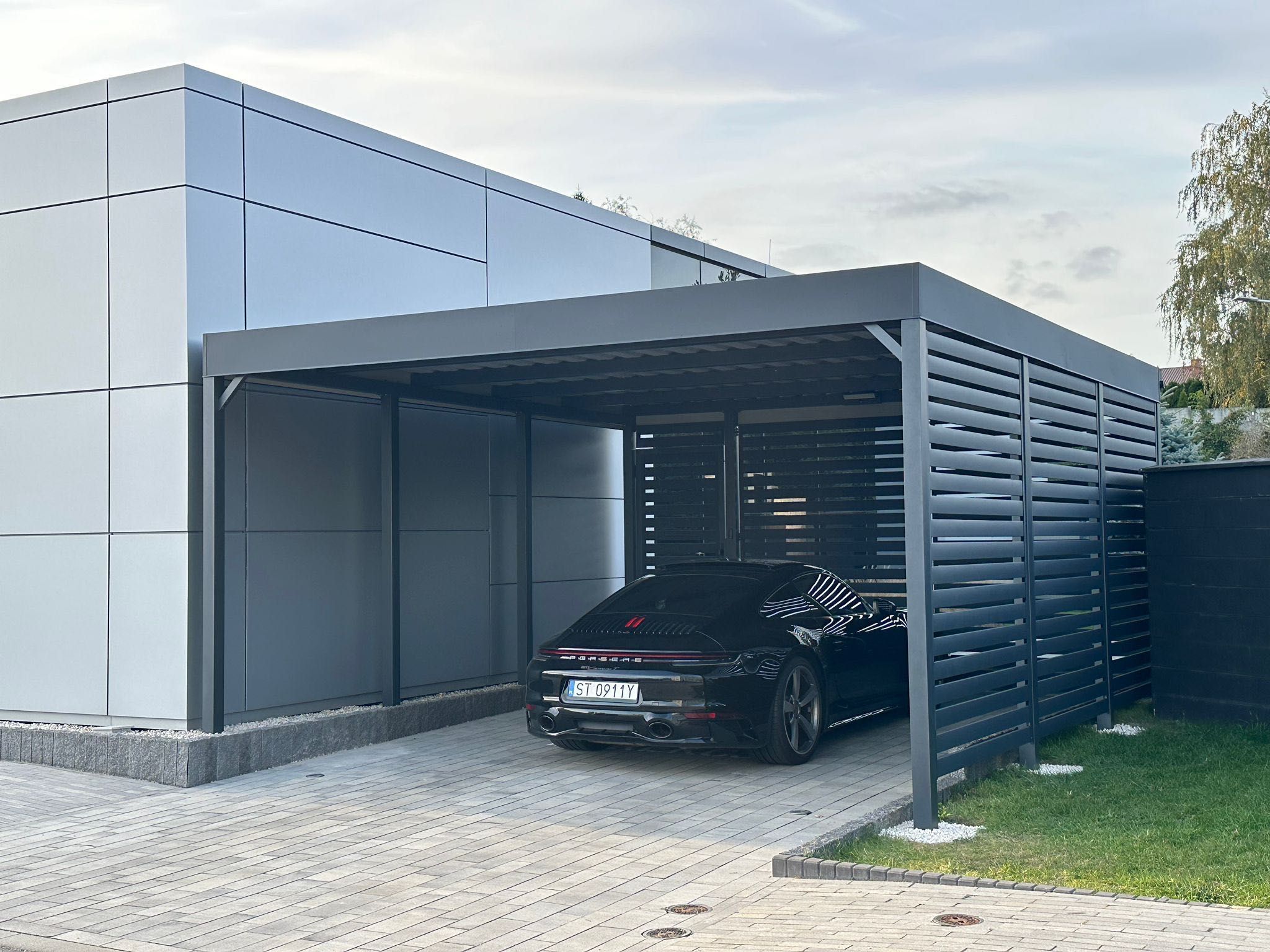 Carport, wiata garażowa, zadaszenie