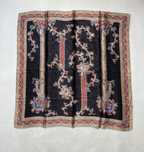 Chusta 100% jedwab vintage great patterns hand rolled