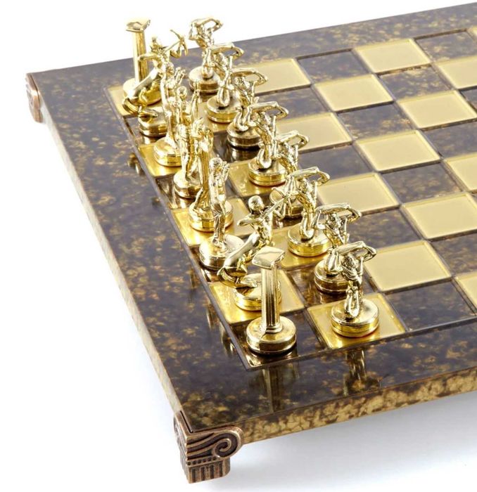 Przepiękny zestaw Szachów Manopoulos Ekskluzywne Szachy z Grecji