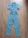 34 XS Redial kombinezon jeansowy denim jasny wiosna zamek krótki rękaw