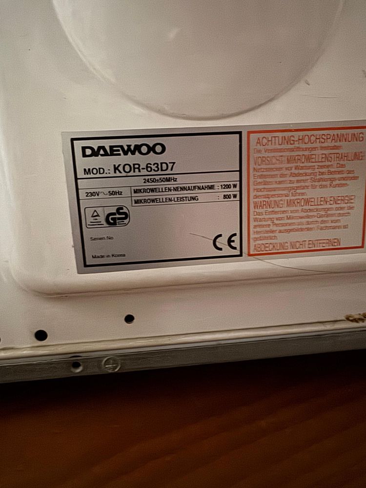Microondas Daewoo