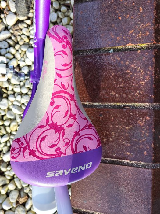 Rower Saveno 16 cali z uchwytem/popychaczem i bocznymi kółkami