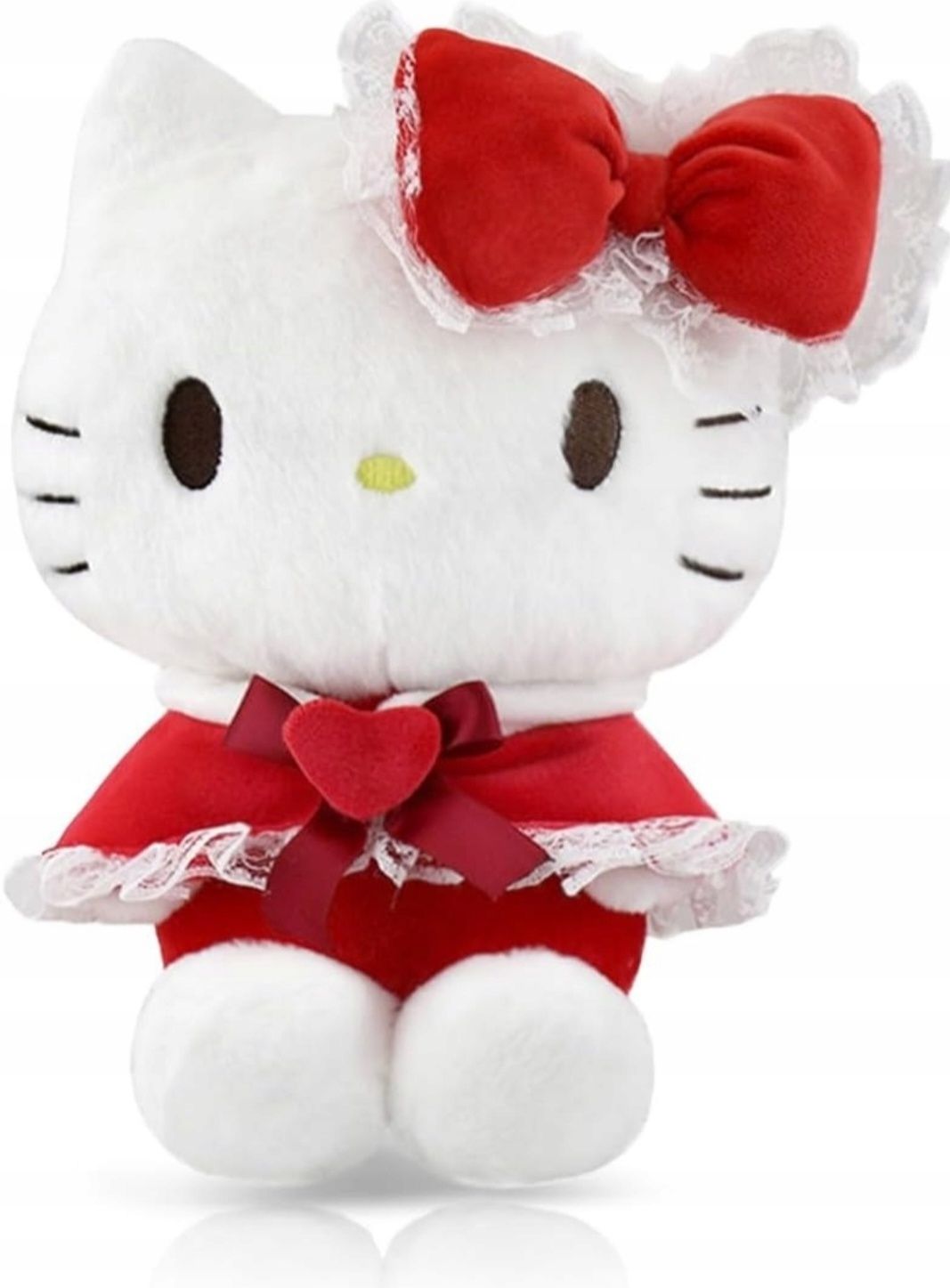 Pluszak maskotka Hello Kitty 23cm czerwona sukienka B680