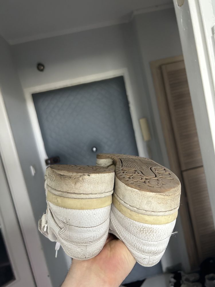 Adidas forum low 44 2/3 białe buty bezowe