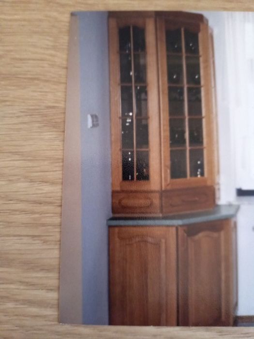 Szafka narożna lity dąb.