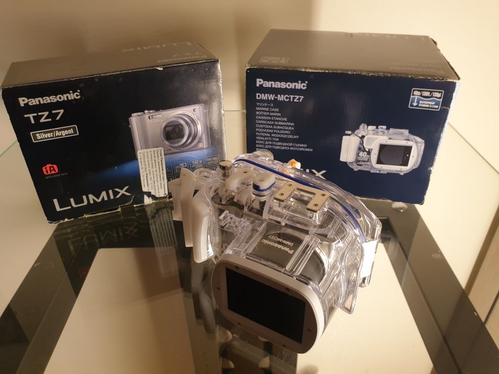 Panasonic LUMIX aparat cyfr.foto DMC-TZ7+obudowa podwodna DMW-MCTZ7