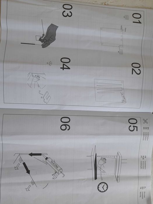 Płyta z szkła hartowanego do kuchni szara