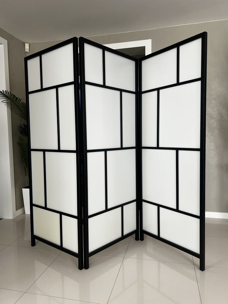 Parawan ścianka działowa IKEA 216x185cm lite drewno sosna LUBLIN