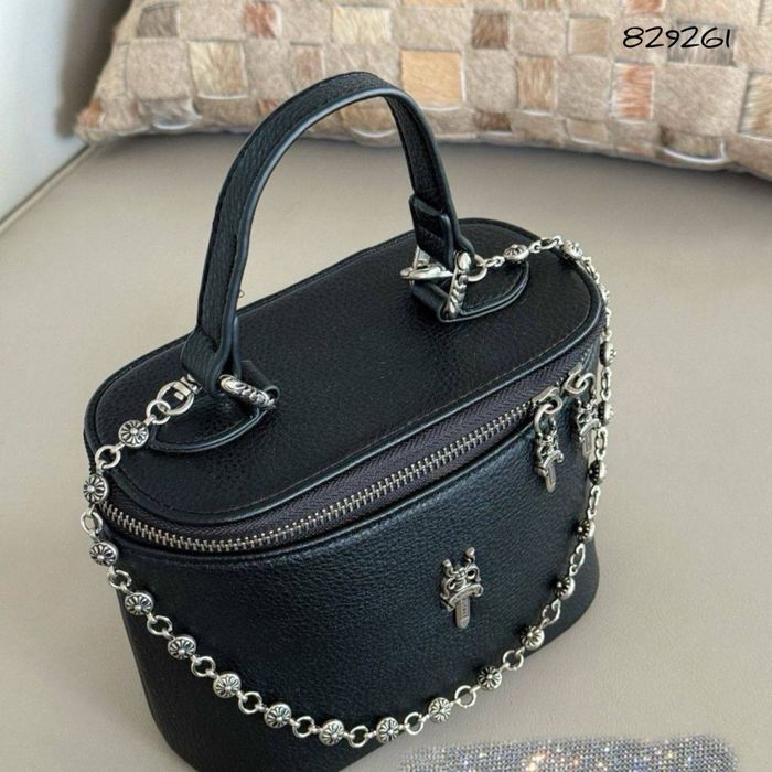 Сумка валізка Хром натур Шкіра люкс