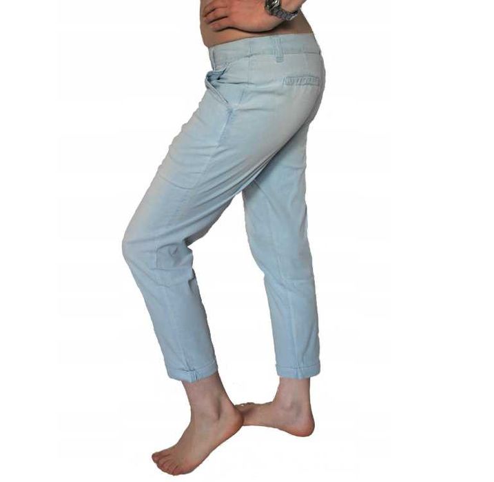 John Baner letnie spodnie delikatna bawełna jak len styl na jeans 8 S