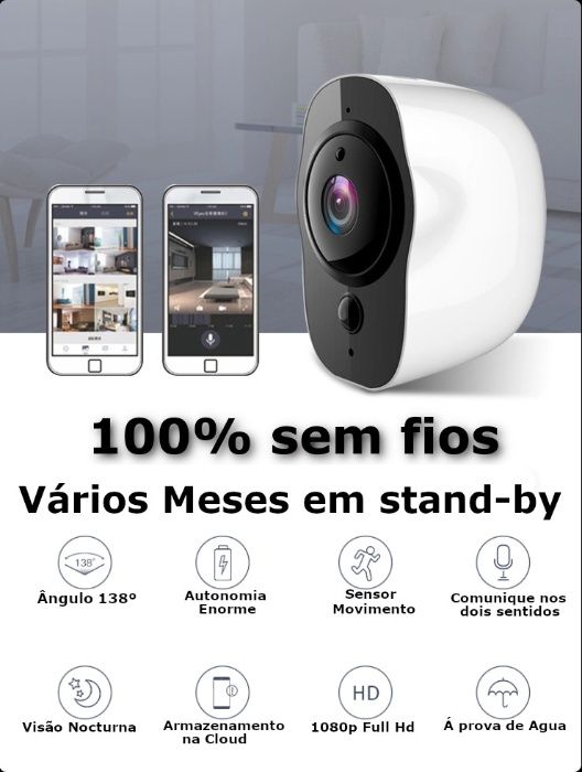 camera a bateria HD internet p/ ANDROID IOS iphone camara wi-fi