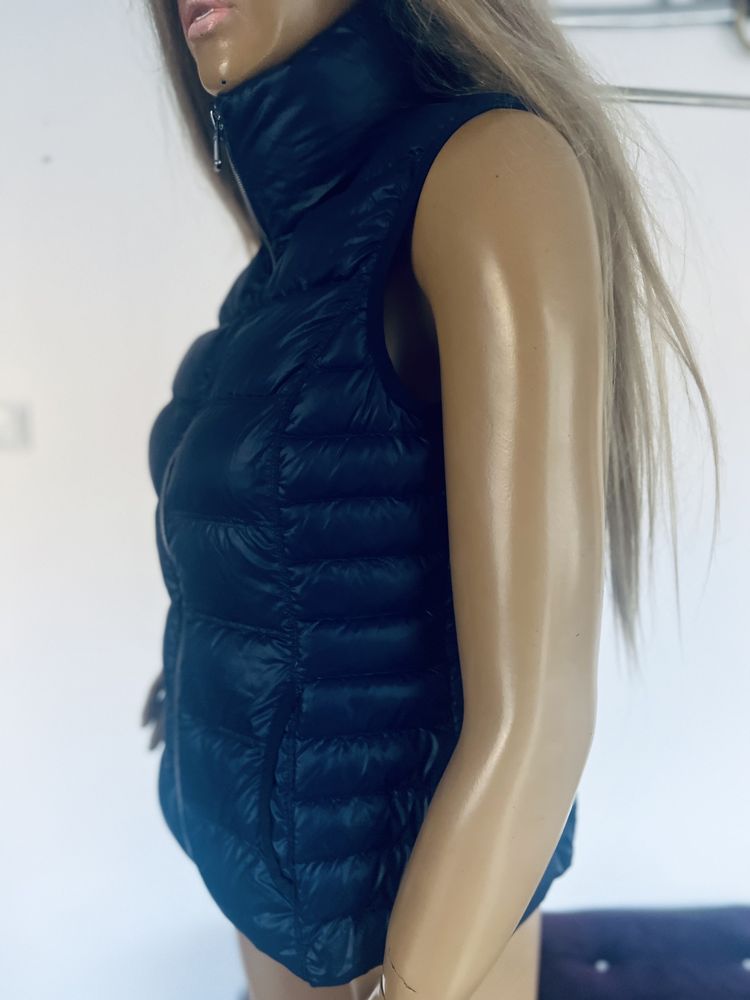 Kamizelka puchowa granatowa S 36 damska Esprit puch naturalny 99