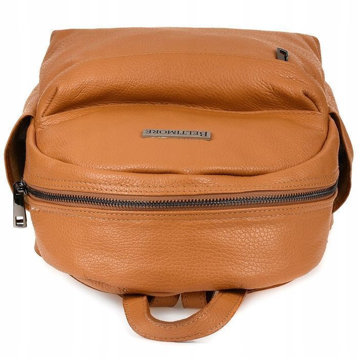 Mały skórzany plecak damski elegancki pojemny A5 miejski do pracy nowy