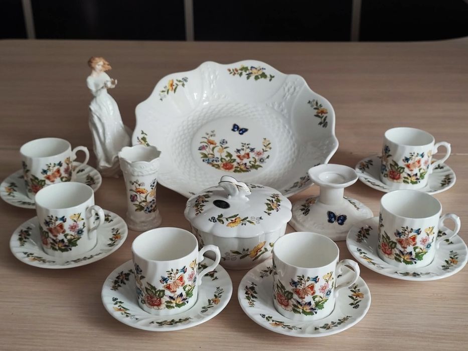 Zestaw Porcelana AYNSLEY.Mаde in England.COTTAGE GARDEN.
Fine  E
