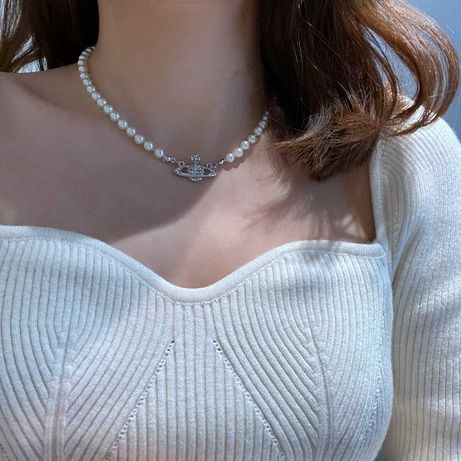 Naszyjnik/perły/wzorowane na Vivienne Westwood