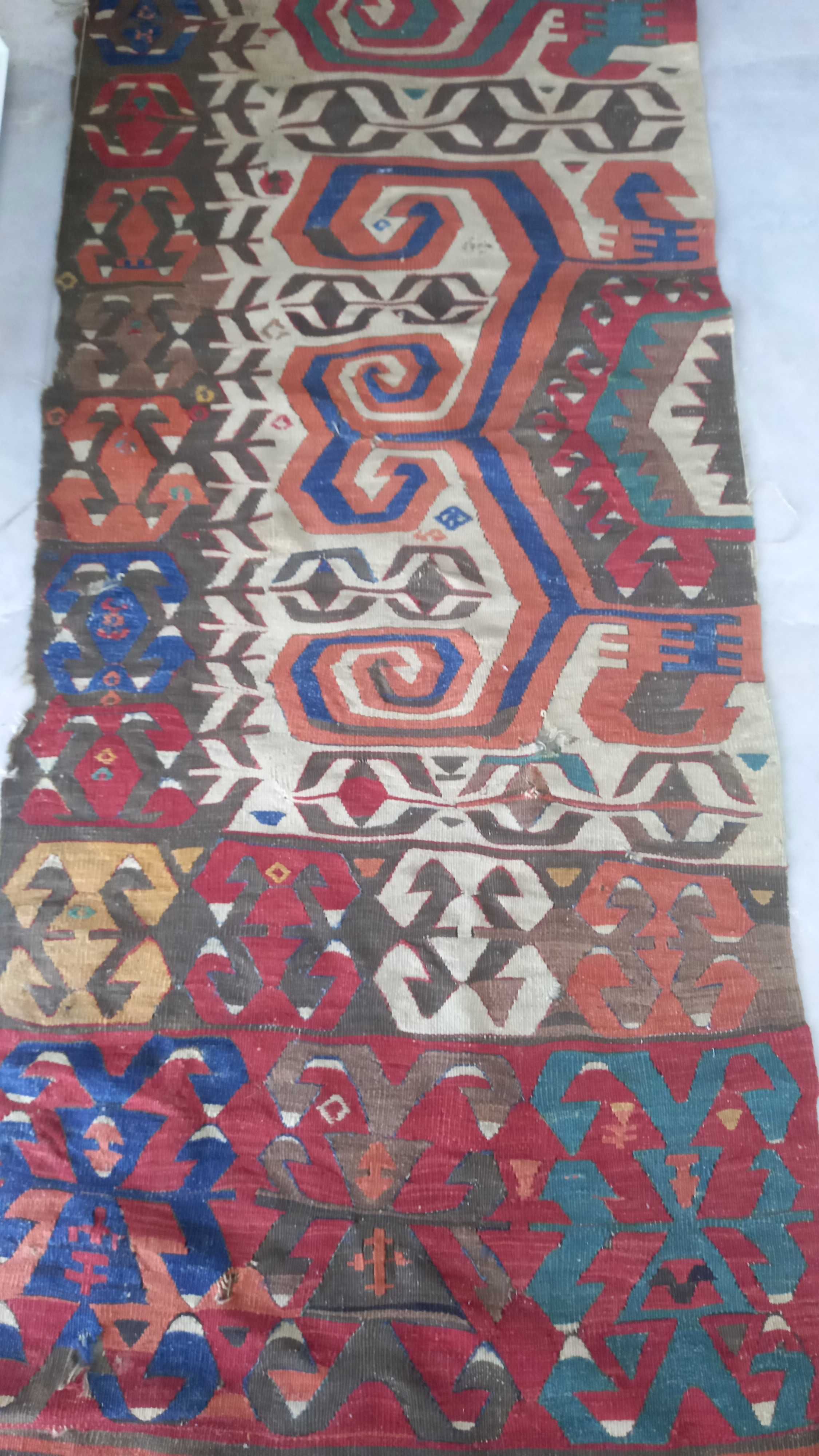 Tapete/ passadeira Kilim antigo 4 metros