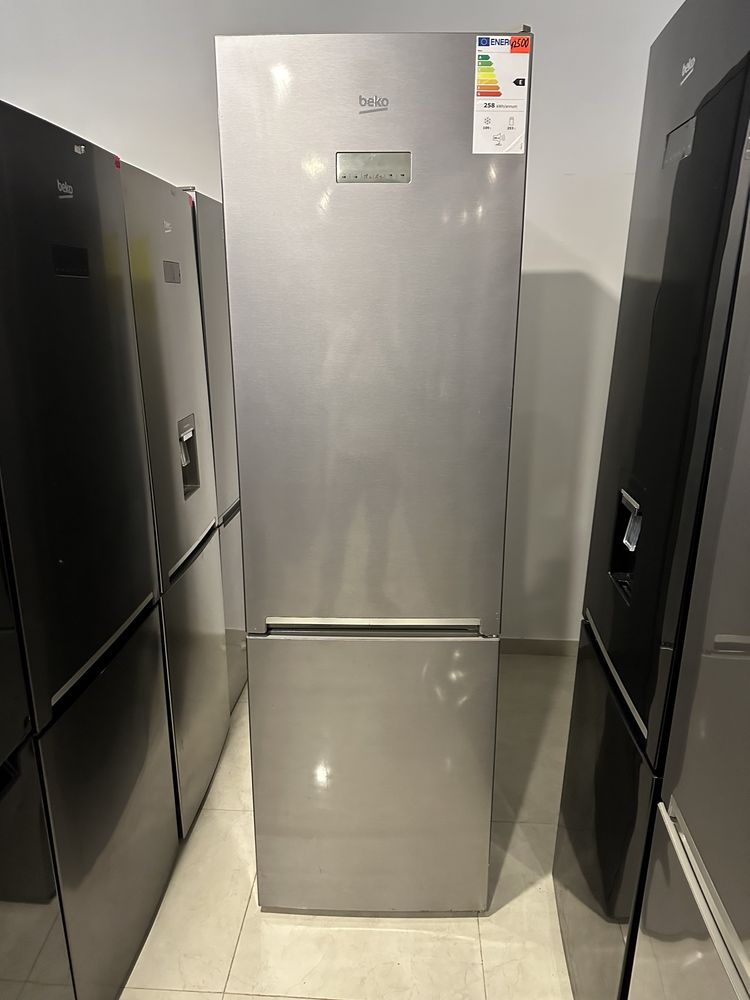 Холодильник 2 метра No Frost Beko нержавійка