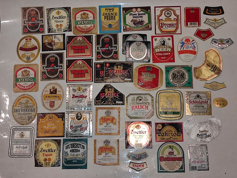 Etykiety po PIWIE - ok.50 sztuk !