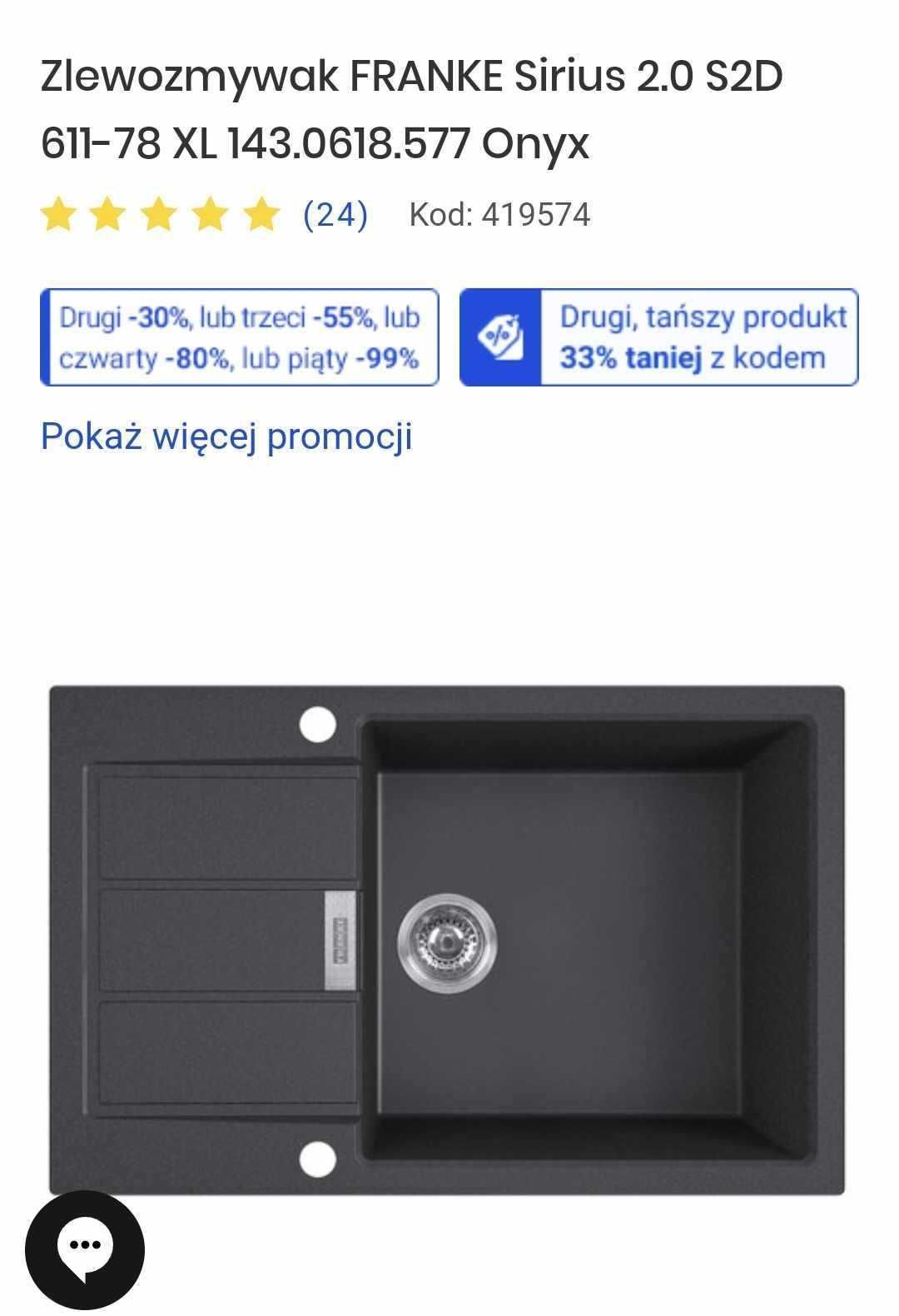 Zlewozmywak Franke Sirius 2.0 S2D nowy!!!