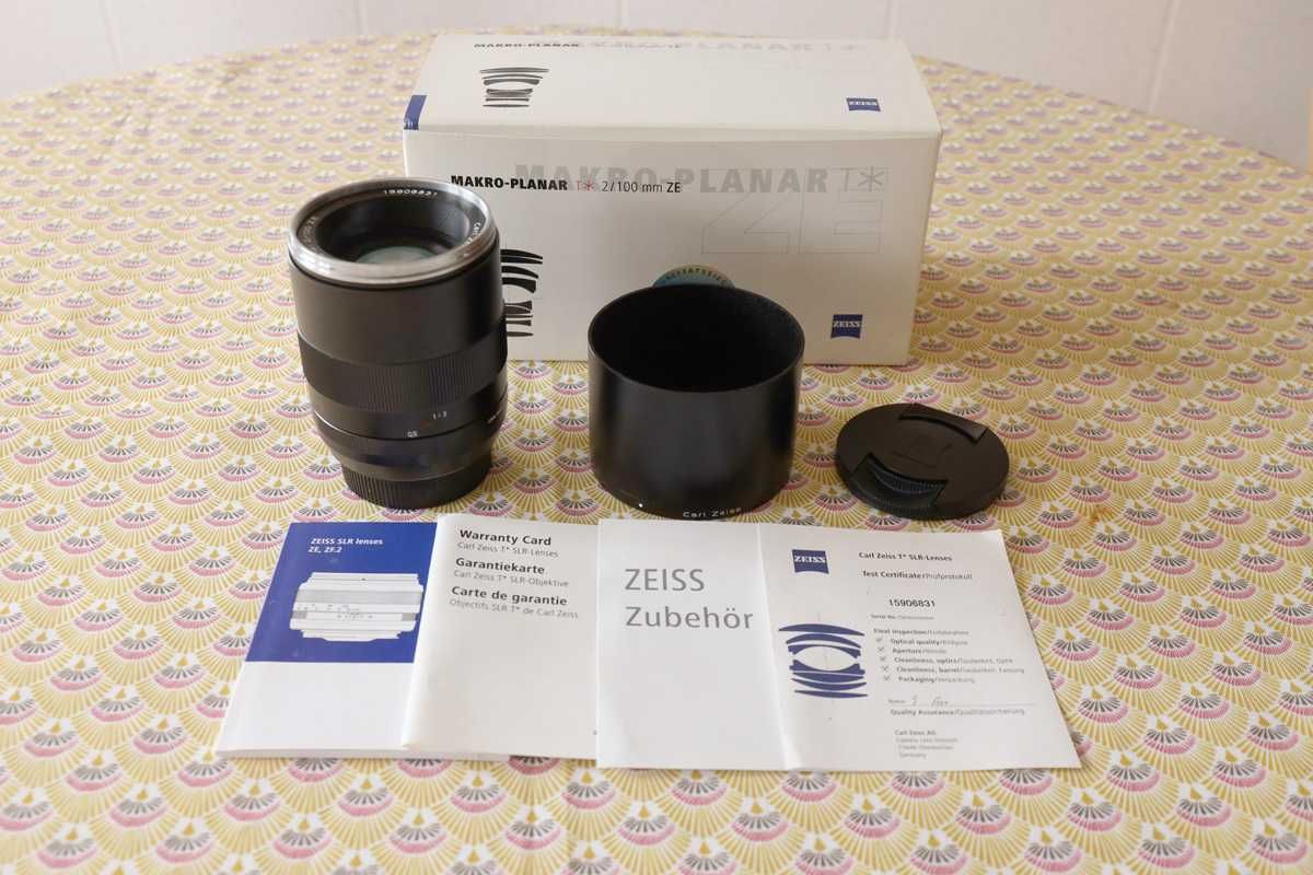 Carl Zeiss Makro-Planar 100/2 ZE (Encaixe Canon EF) - Excelente estado