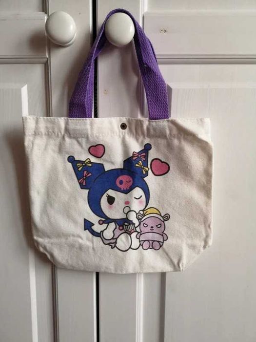 Mała torebka shopperka dla dziecka na zakupy Kuromi.