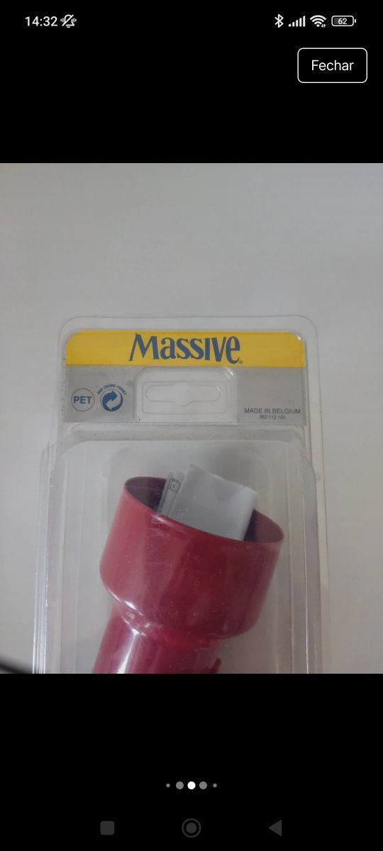 Candeeiro de teto com 1 Foco vermelho vintage anos 80 massive made in