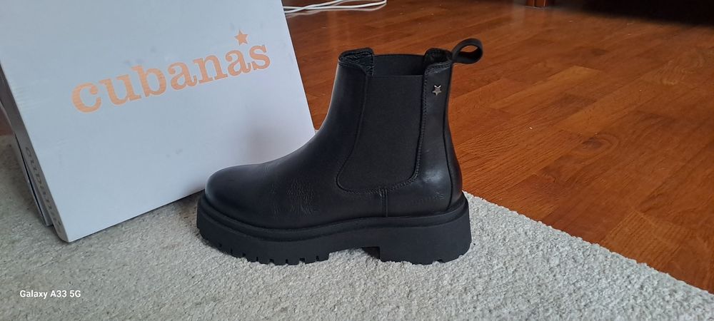 Botas Cubanas pretas pele / Nova Coleção 2024