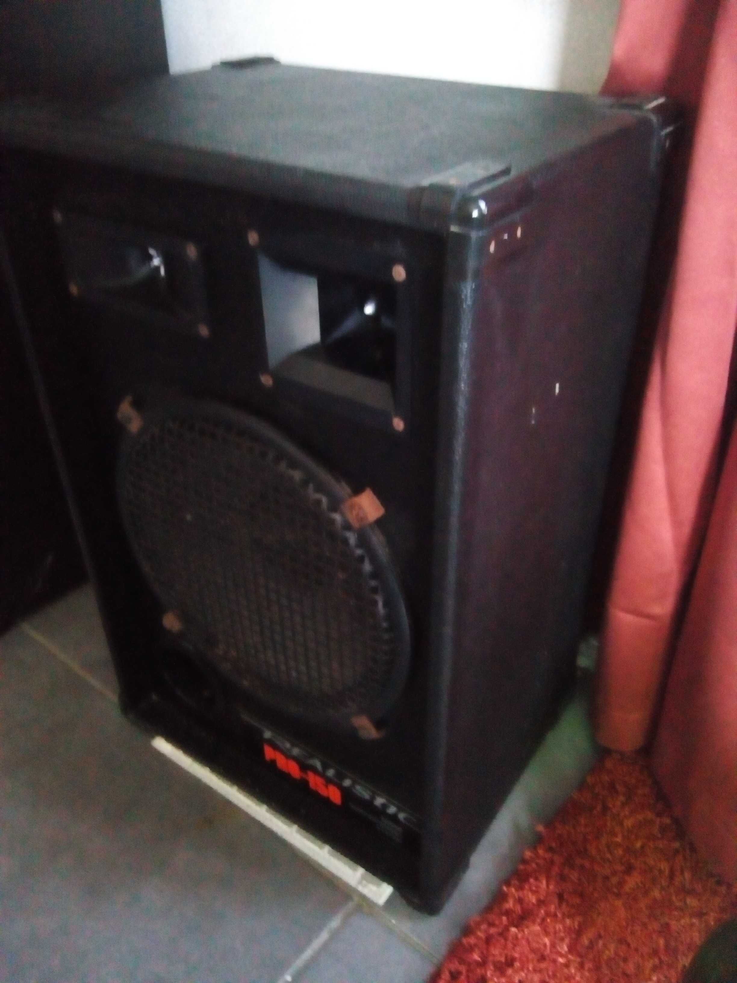 Par de colunas de som Realistic, Potência RMS- 100W 45-20.000 Hz 85€