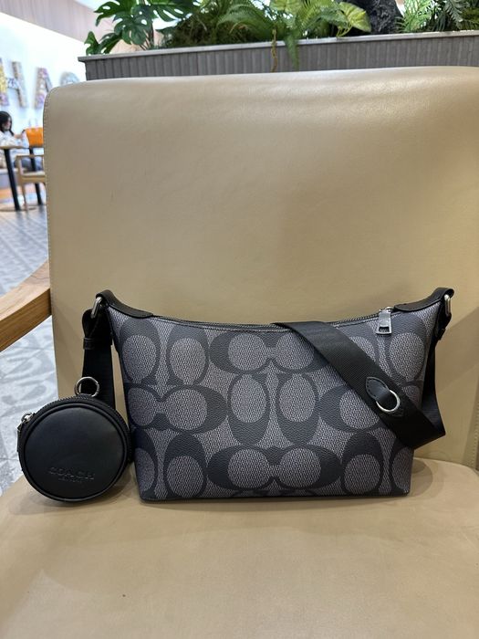 Coach finn men's hobo bag чоловіча мужская сумка