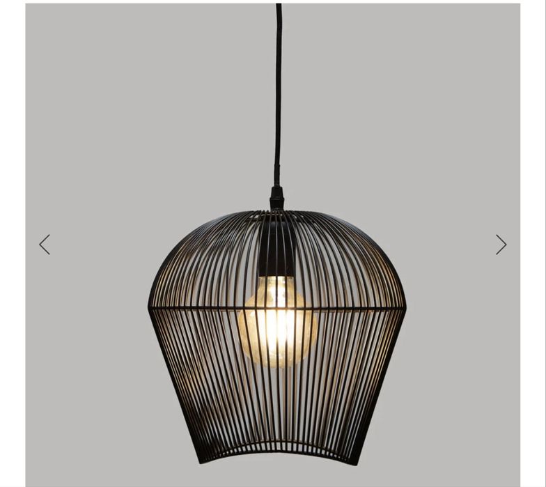 Candeeiro teto preto