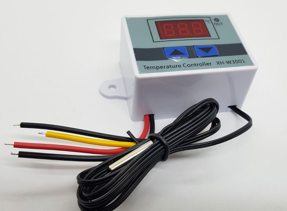 Терморегулятор W3001 12/220В регулятор температуры инкубатор теплица