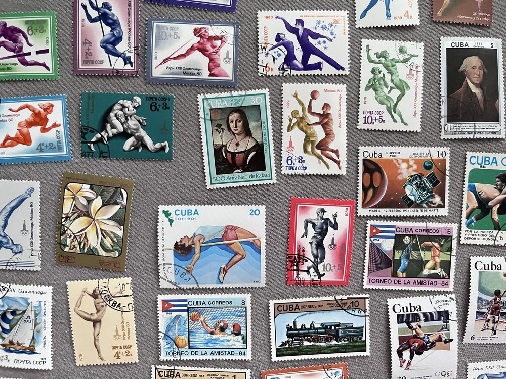 Znaczki pocztowe zestaw filatelistyka kolekcja