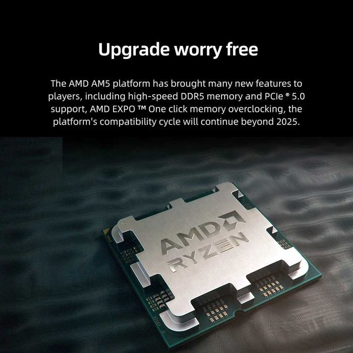 Процессор AMD Ryzen 5 7500F, 6x3.7 ГГц, DDR5, Socket AM5 Tray