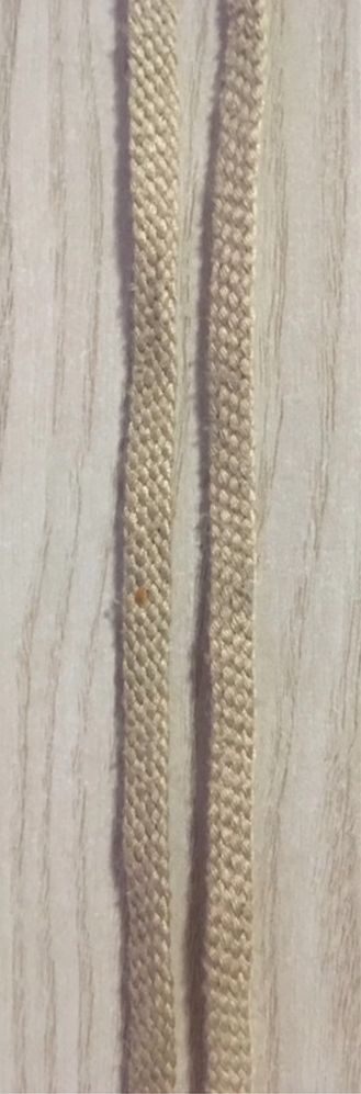Sznurówki Beżowe Płaskie 63 cm