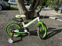 Велосипед дитячий MaxxPro 8"(20 см) Casper білий із зеленим Fox-MAXX
