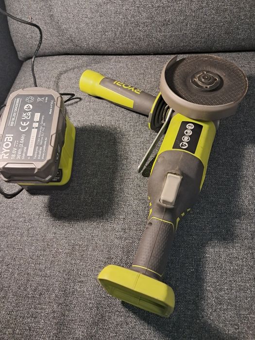Szlifierka kątowa ryobi akumulatorowa 18v