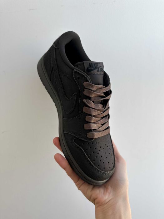 ‼️Кросівки Nike Air Jordan 1 Retro Low OG SP Travis Scott Velvet Brown