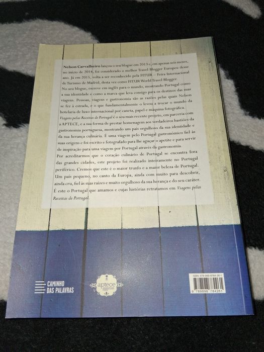 Livro Viagens pelas Receitas de Portugal NOVO