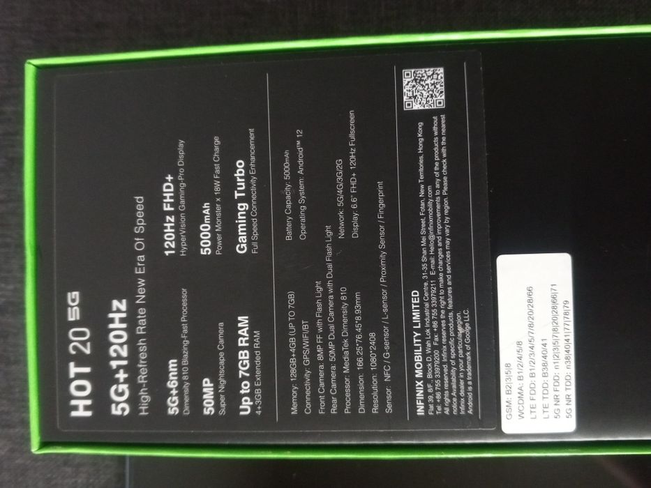 Infinix HOT 20 5G