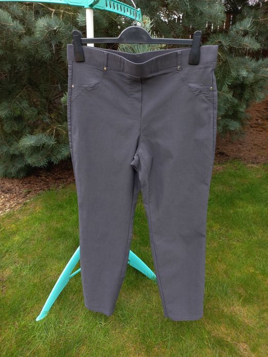 Eleganckie spodnie r. 44 szare C&A