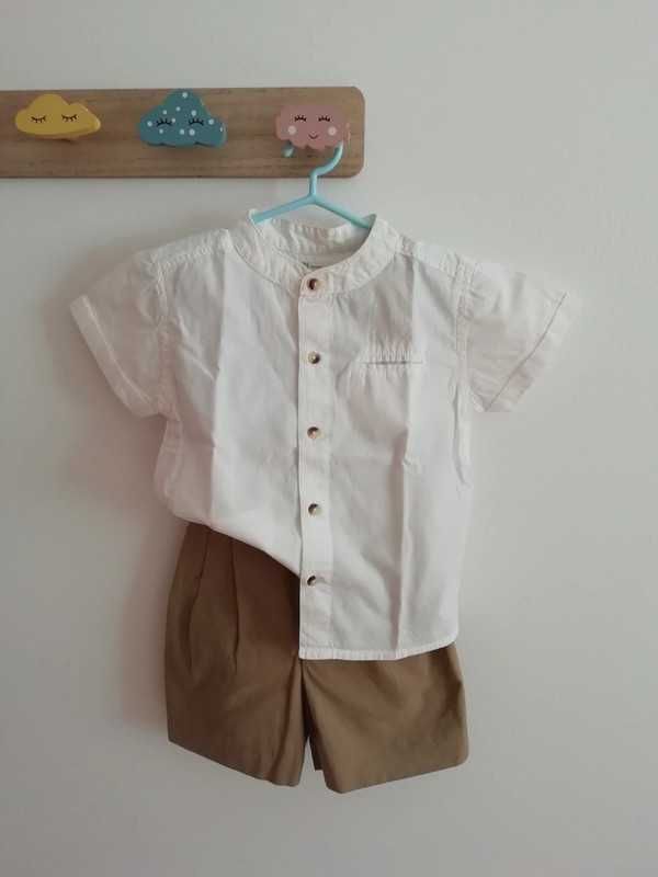 Conjunto de cerimónia menino 2 anos - camisa + calções